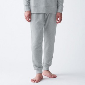 Muji French Terry Uomo Pantaloni Grigie | BX7U5R62U