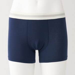 Muji Lyocell Blend Low Rise Boxer Uomo Slip Blu | NO7U2E85J