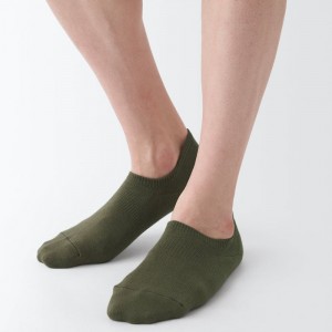 Muji Right Angle Sneaker Uomo Calzini Verdi | XI4K3K19N