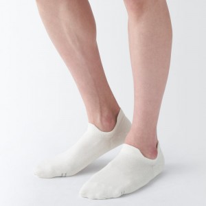 Muji Right Angle Sneaker with Tabs Uomo Calzini Bianche | ZK8A9L11R