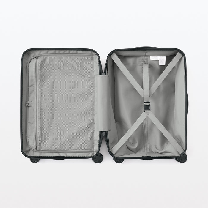 Muji Adjustable Handle Hard Shell 36L Uomo Bagaglio A Mano Argento | XF2P1J48T