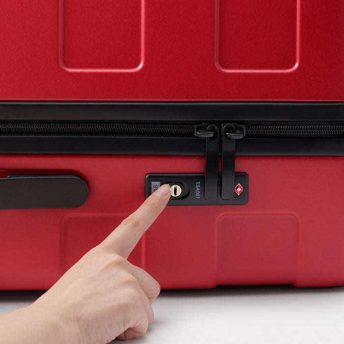 Muji Adjustable Handle Hard Shell 75L Uomo Bagaglio A Mano Rosse | AV2W2X44G