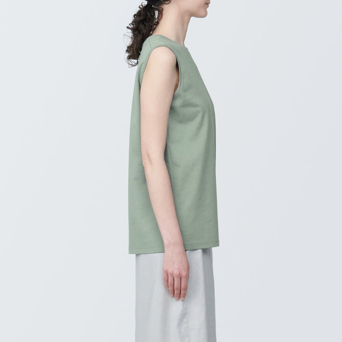 Muji Anti-Sweat Stain Sleeveless Donna Magliette Verdi | GU8J9O55G