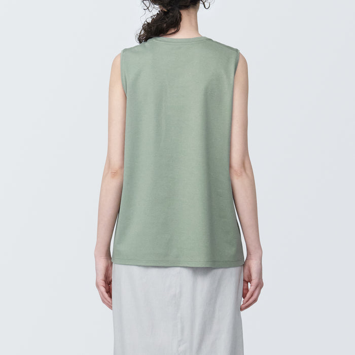 Muji Anti-Sweat Stain Sleeveless Donna Magliette Verdi | GU8J9O55G