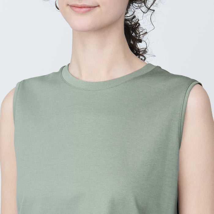 Muji Anti-Sweat Stain Sleeveless Donna Magliette Verdi | GU8J9O55G