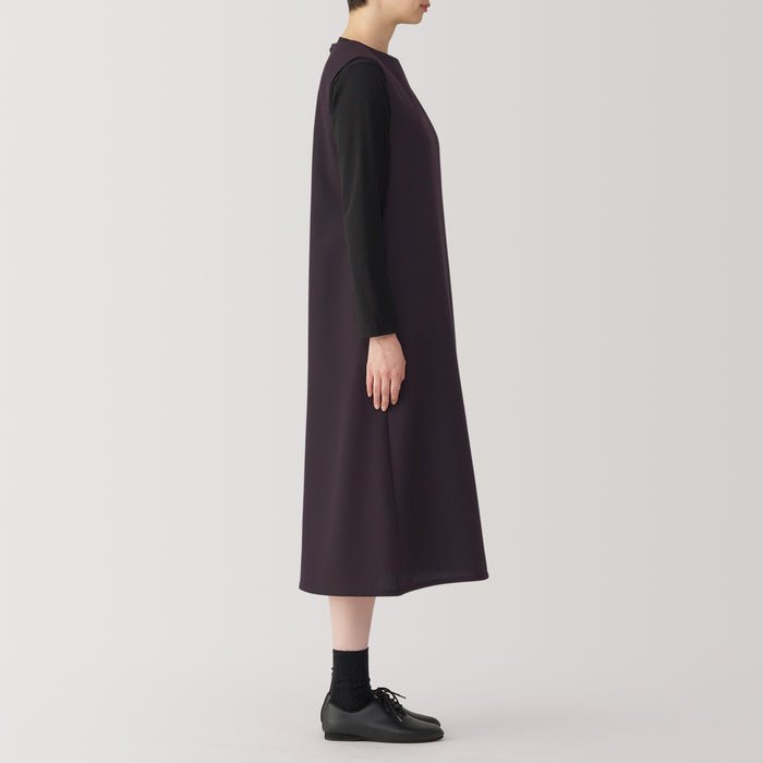 Muji Brushed Jumper Skirt Donna Vestito Viola | AA1Y7Z57N