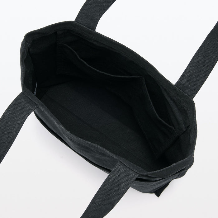 Muji Canvas Tall Uomo Borse Tote Nere | YL5G1E13E