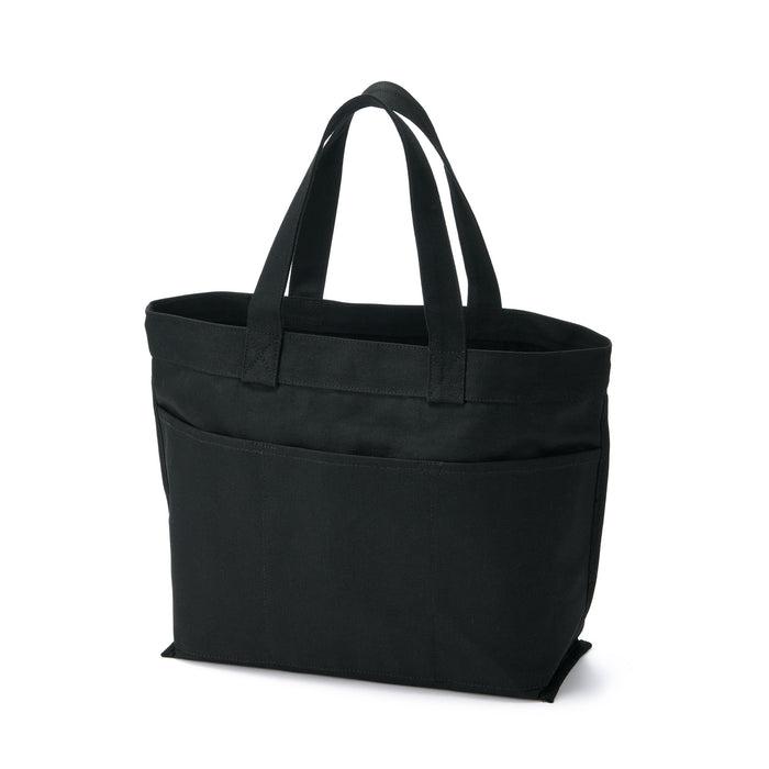 Muji Canvas Wide Uomo Borse Tote Nere | TN7M9C73D
