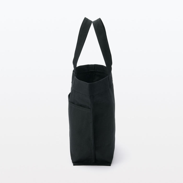 Muji Canvas Wide Uomo Borse Tote Nere | TN7M9C73D