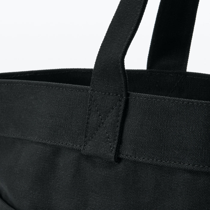 Muji Canvas Wide Uomo Borse Tote Nere | TN7M9C73D