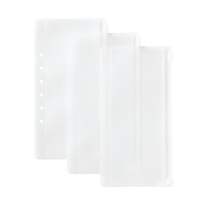 Muji Clear Pocket Refill 3pcs Set for Passport Uomo Borsa Da Case Nere | VY1K6D74S