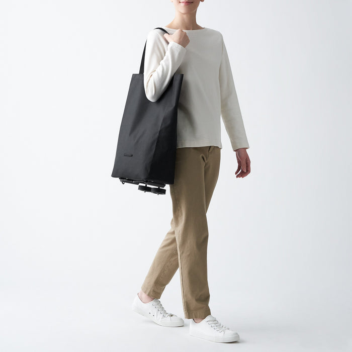 Muji Collapsible Shopping Cart Uomo Borse Tote Nere | LX8R4K93O