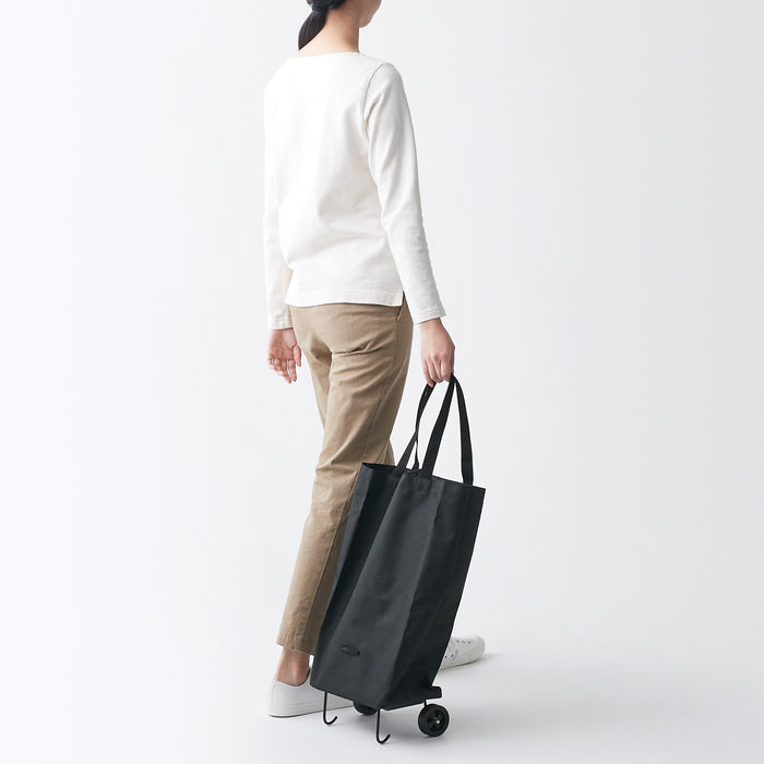 Muji Collapsible Shopping Cart Uomo Borse Tote Nere | LX8R4K93O