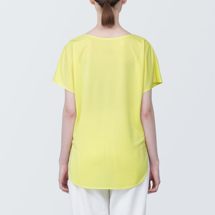 Muji Cool Touch Boat Neck Short Sleeve Donna Magliette Gialle | EC9L6G13A