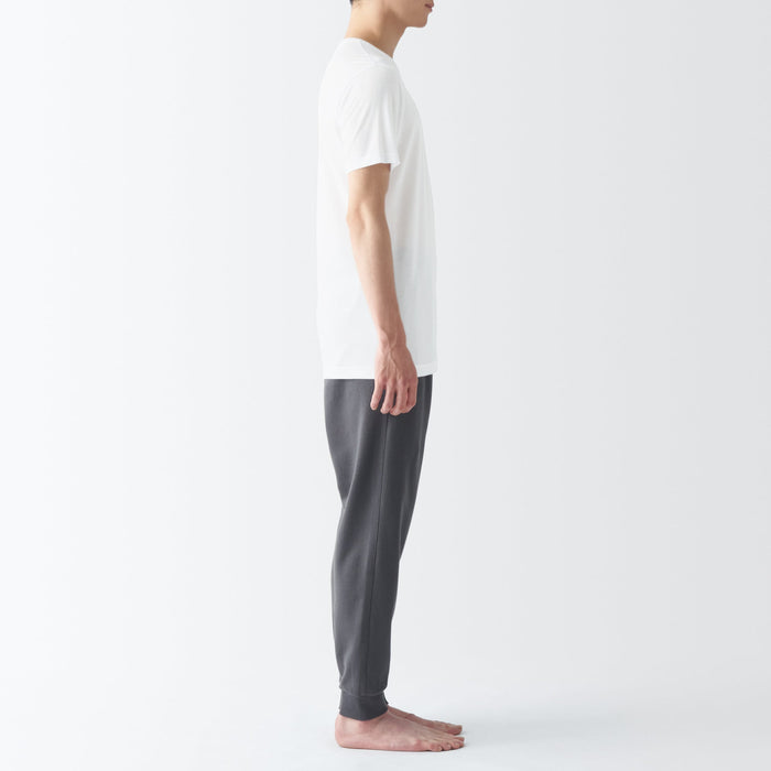 Muji Cool Touch Smooth Crew Neck Short Sleeve Uomo Magliette Blu | UP5U3A29G