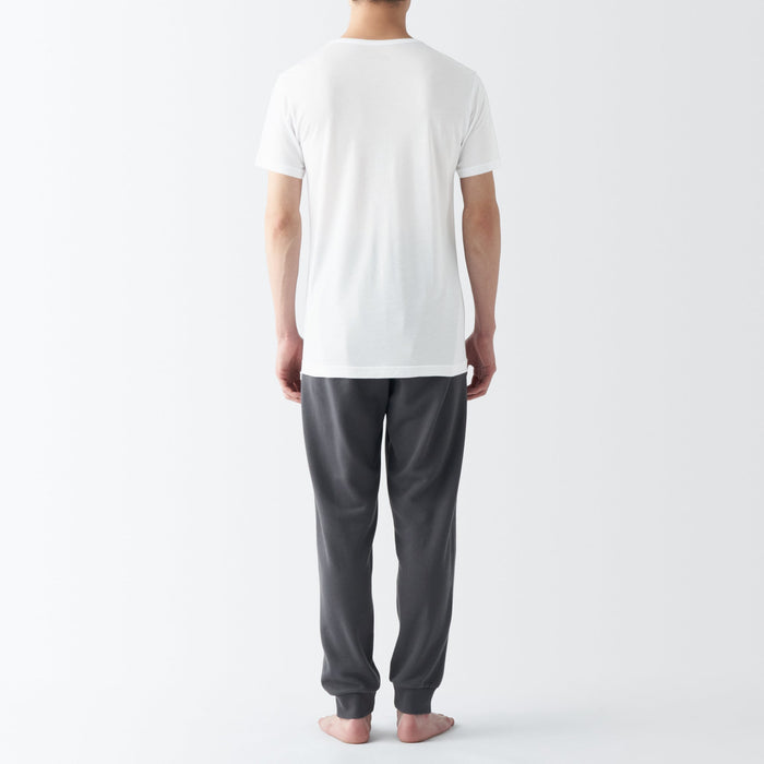 Muji Cool Touch Smooth Crew Neck Short Sleeve Uomo Magliette Blu | UP5U3A29G