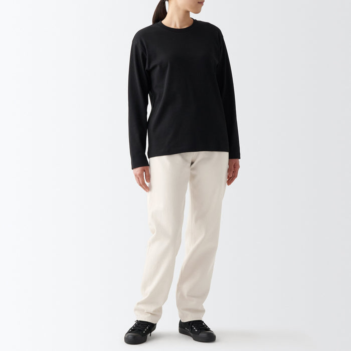 Muji Denim Regular Donna Jeans Bianche | UY8Q9Y02U