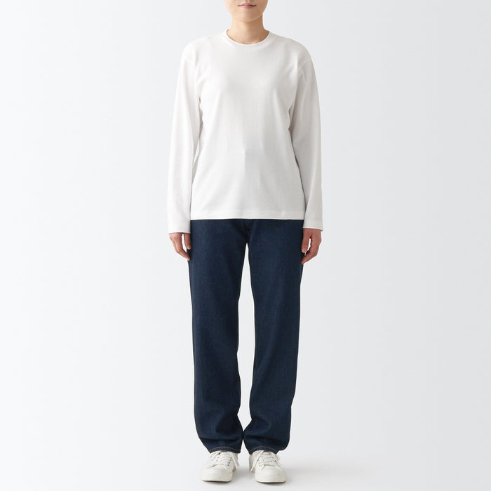 Muji Denim Regular Donna Jeans Blu Marino | UA2Y2O74C