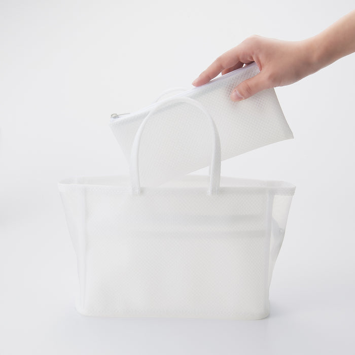 Muji EVA Spa Uomo Borse Da Toilette Bianche | NN0R1G44L