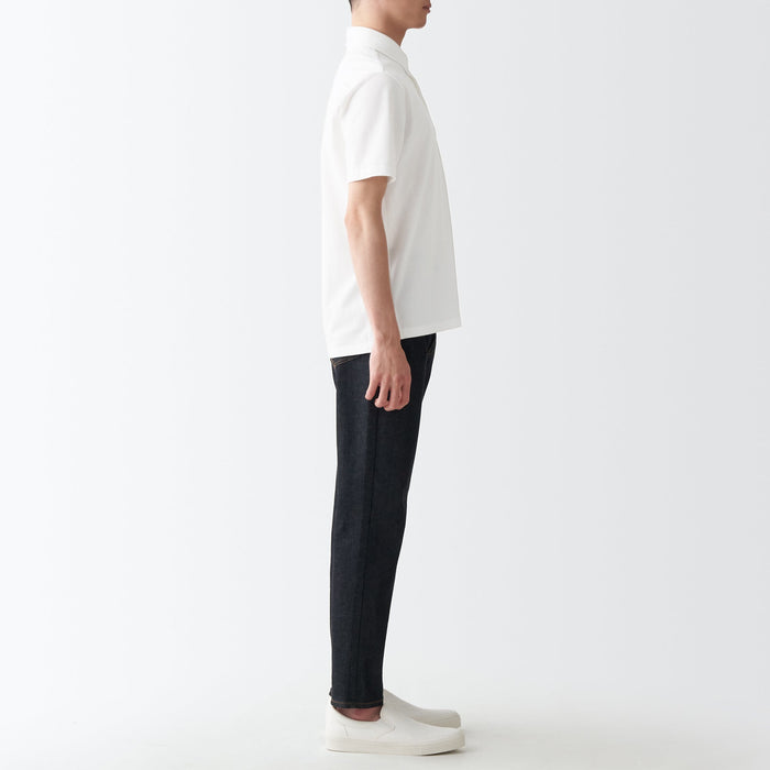 Muji High Twist Pique Uomo Magliette Polo Bianche | PE6Y2P52D