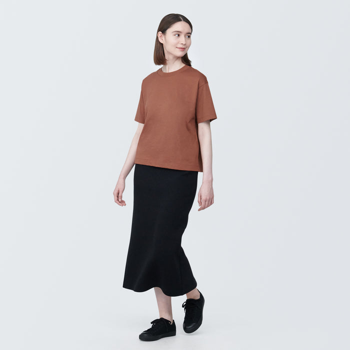 Muji Jersey Crew Neck Short Sleeve Donna Magliette Bianche | OF5J7S15J