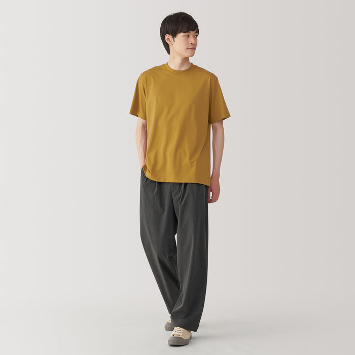 Muji Jersey Crew Neck Short Sleeve Uomo Magliette Marroni | EJ1Y6L28O