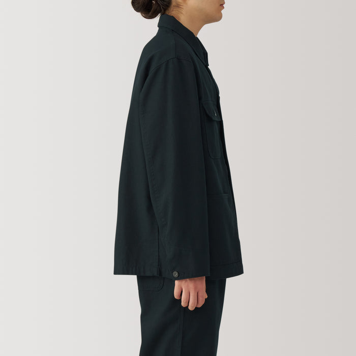 Muji Kapok Blend Canvas Coverall Uomo Giacche Nere | TN1X6E57H