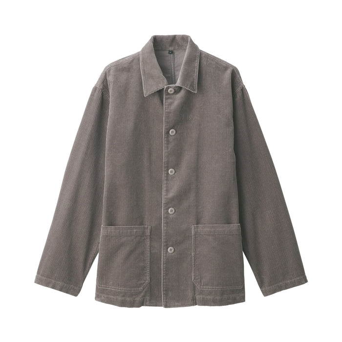Muji Kapok Blend Corduroy Uomo Giacche Grigie | YP7F2Z13C