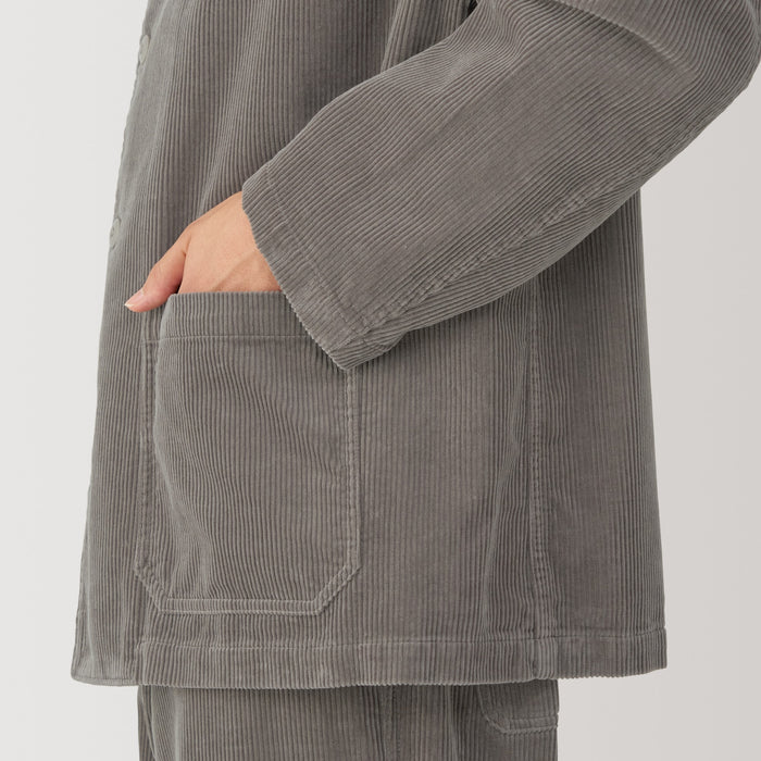 Muji Kapok Blend Corduroy Uomo Giacche Grigie | YP7F2Z13C