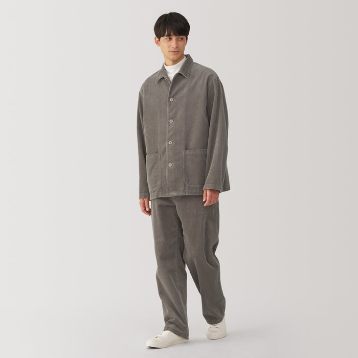 Muji Kapok Blend Corduroy Uomo Giacche Grigie | YP7F2Z13C