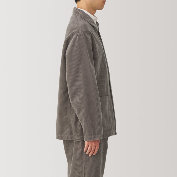 Muji Kapok Blend Corduroy Uomo Giacche Grigie | YP7F2Z13C