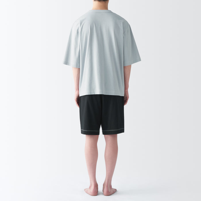 Muji Moisture-Wicking Cotton Short Sleeve Loungewear Donna Pigiama Grigie | EJ2Z7W18M