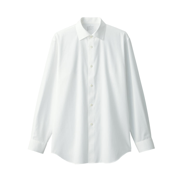 Muji Non-Iron Semi Wide Collar Uomo Camicie Bianche | IP4O2V27A