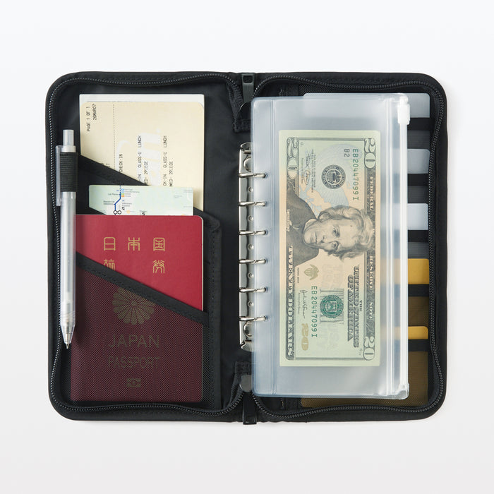 Muji Passport with Pocket Uomo Borsa Da Case Nere | NA8V6G28W