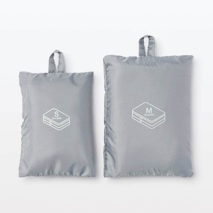 Muji Polyester Gusset Donna Borse Da Toilette Nere | RN1V4F52D