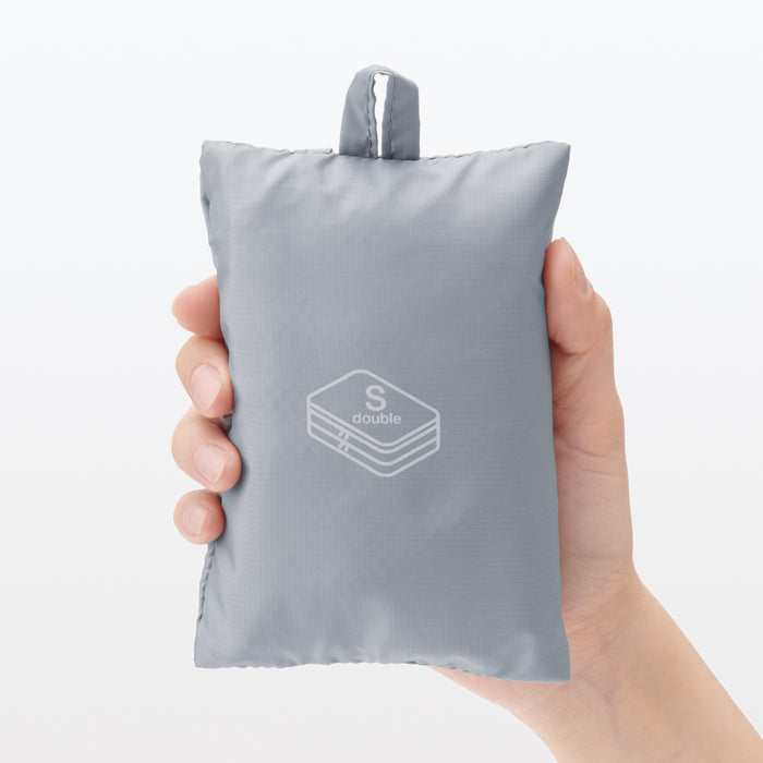 Muji Polyester Gusset Donna Borse Da Toilette Grigie | MB4A3J98F