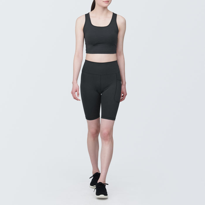 Muji Quick Dry Biker Donna Pantaloncini Nere | TT9B2E30U
