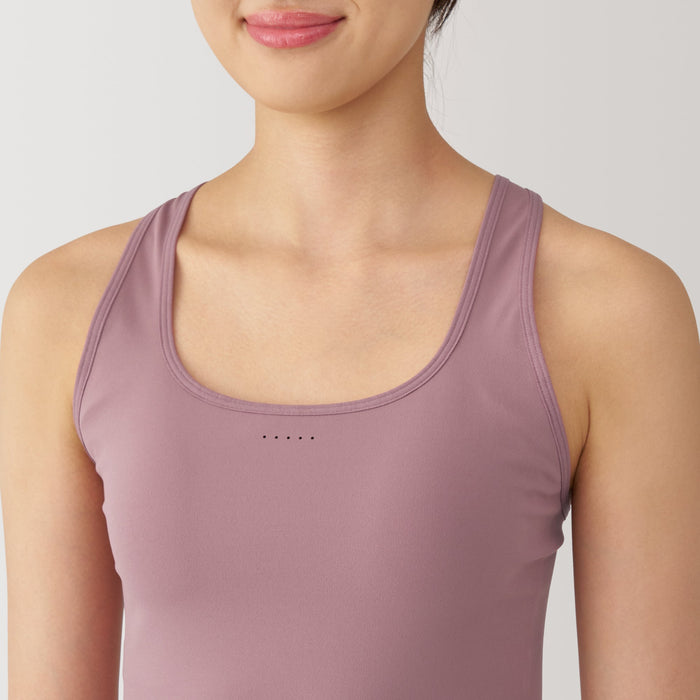 Muji Quick Dry Half Top Donna Reggiseno Sportivo Rosa | XQ7I1O00F