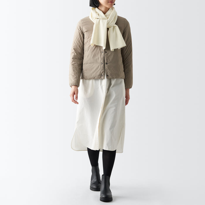 Muji Recycled Polyester Blend Uomo Sciarpa Bianche | DB3E4I55C