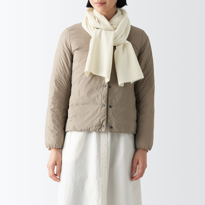Muji Recycled Polyester Blend Uomo Sciarpa Bianche | DB3E4I55C