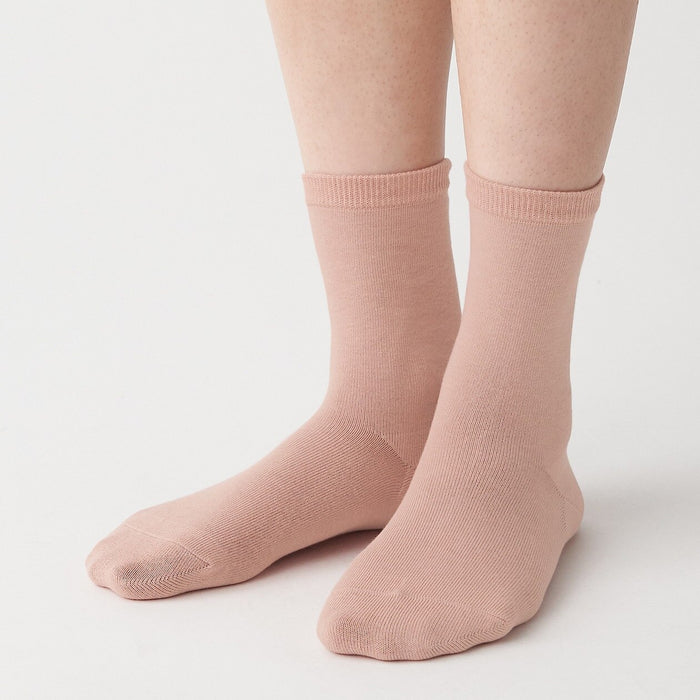 Muji Right Angle 3 Layer Loose Top Donna Calzini Rosa | PP6E1N18S