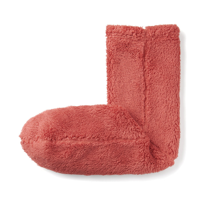 Muji Right Angle Boa Fleece Cozy Uomo Calzini Rosse | XY8H1J97K