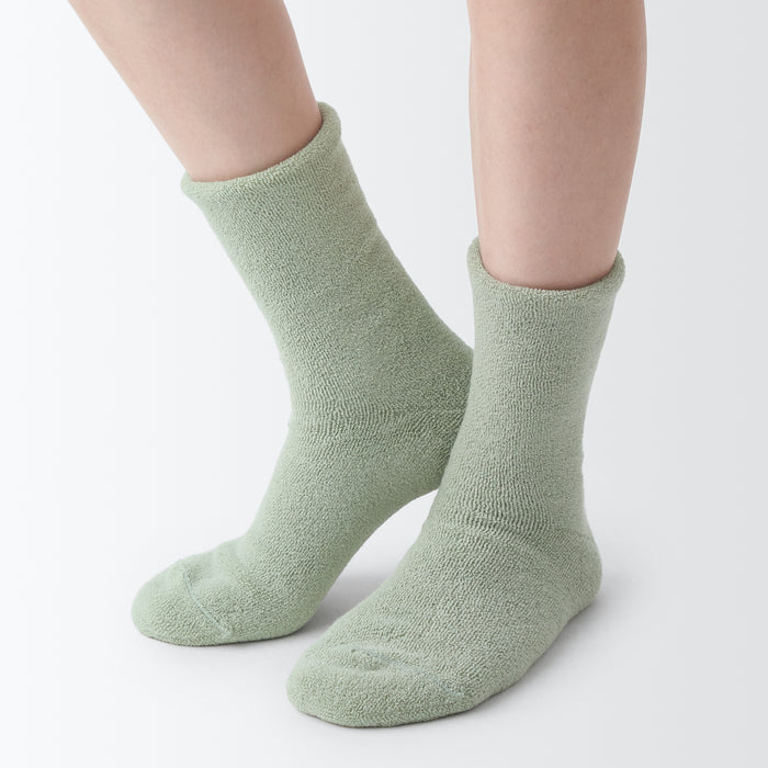 Muji Right Angle Loose Top Cozy Donna Calzini Lavanda | DL4X2E01Y