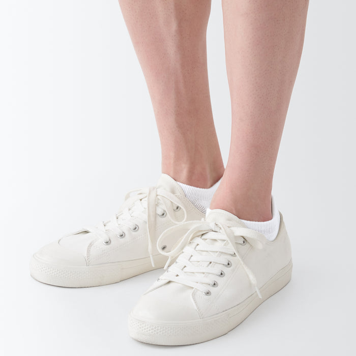 Muji Right Angle Pile Sneaker 25-29cm Donna Calzini Bianche | GV9R4Q27G