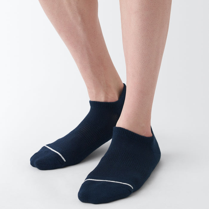 Muji Right Angle Pile Sneaker Uomo Calzini Bianche | PW7A1U61S