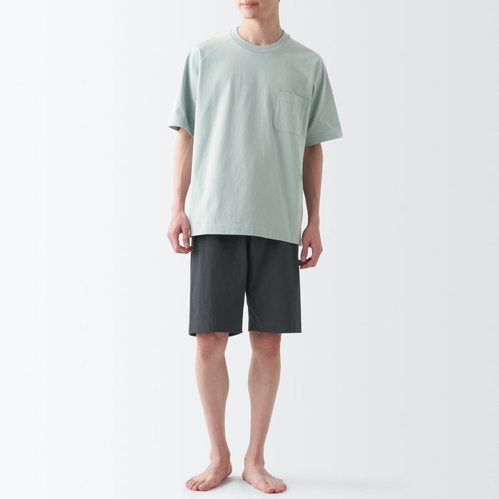 Muji Short Sleeve Loungewear Uomo Pigiama Grigie | DM3D1Z25S