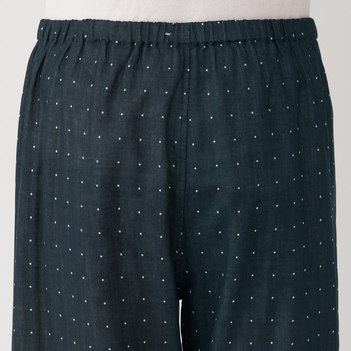 Muji Side Seamless Double Gauze Uomo Pigiama Blu Marino | IP8U1G98N