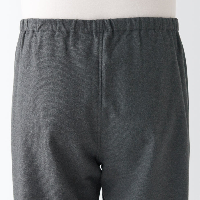 Muji Side Seamless Flannel Uomo Pigiama Nere | DB6P3M14D