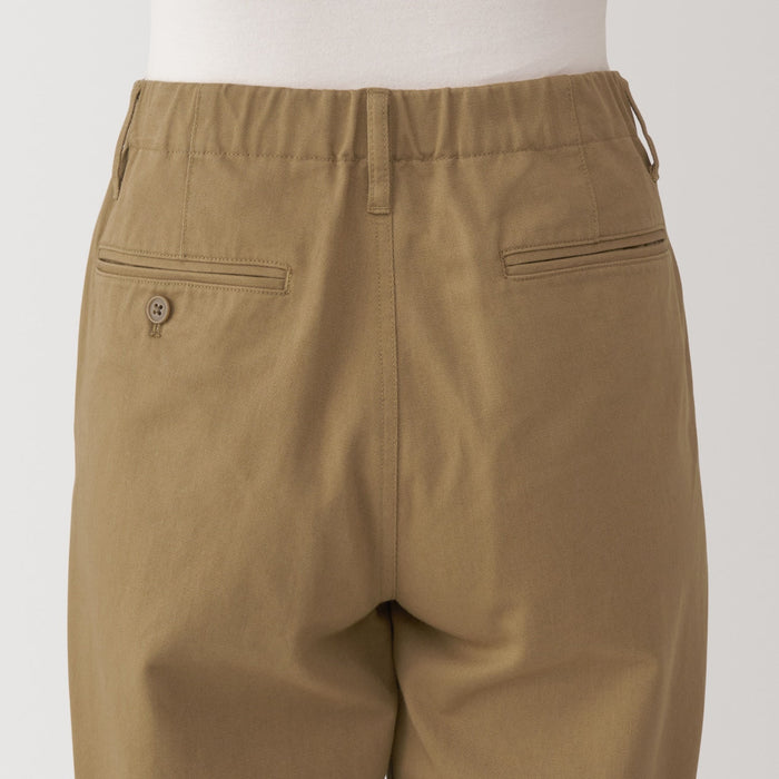 Muji Slub Yarn Chino Darted Wide Donna Pantaloni Marroni | YS2P1D65T