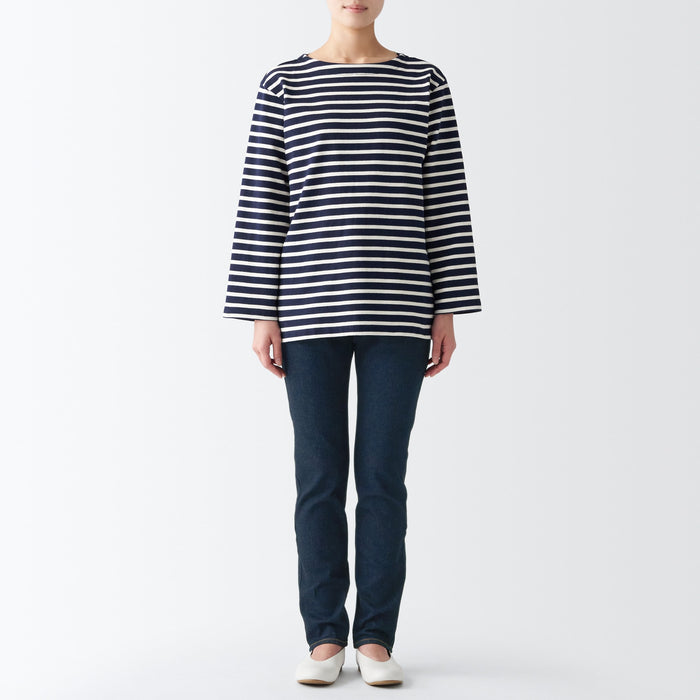 Muji Stretch Denim Slim Donna Jeans Blu Marino | RY0Q0W02W